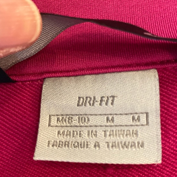 Nike Womens Hot Pink Full Zip Jacket / Track Jacket / Size M / Dri Fit - Picture 6 of 9